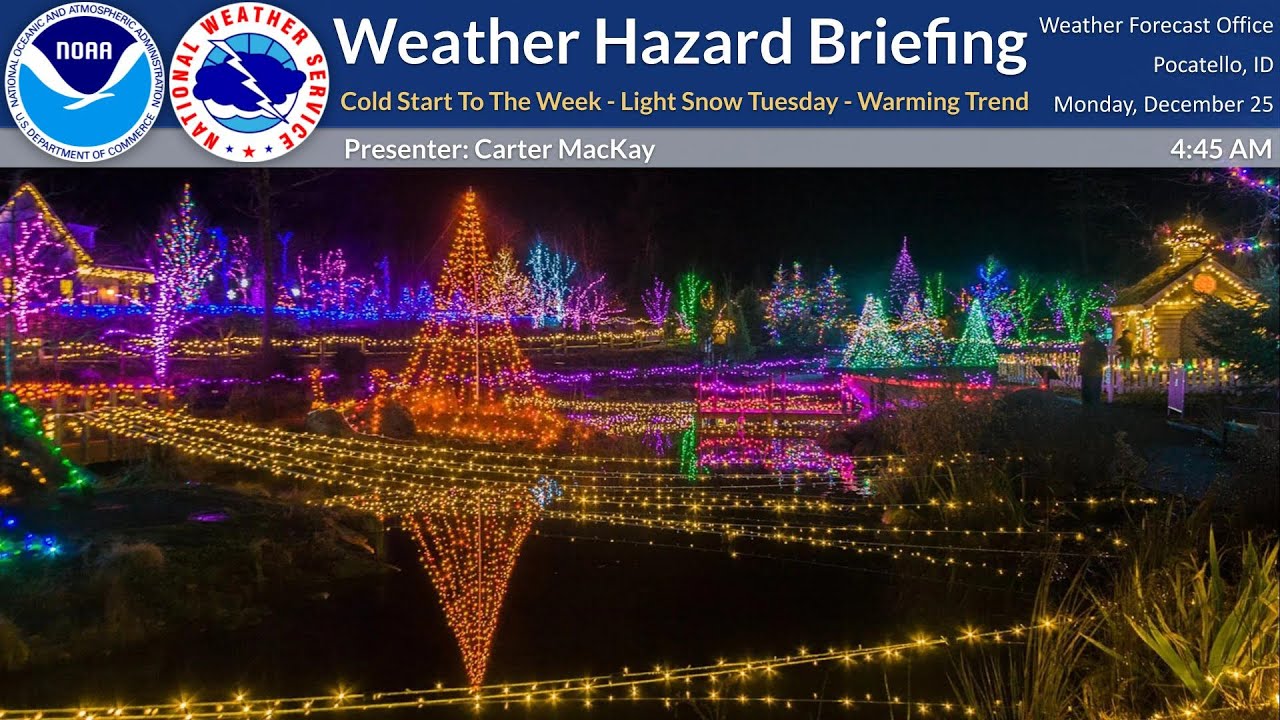 12/25/23 Hazard Briefing - Cold/Dry Start To The Week - Light Snow ...