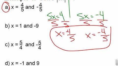 Algebra 1 Unit 4 Lesson 1 Solving Absolute Value Equations