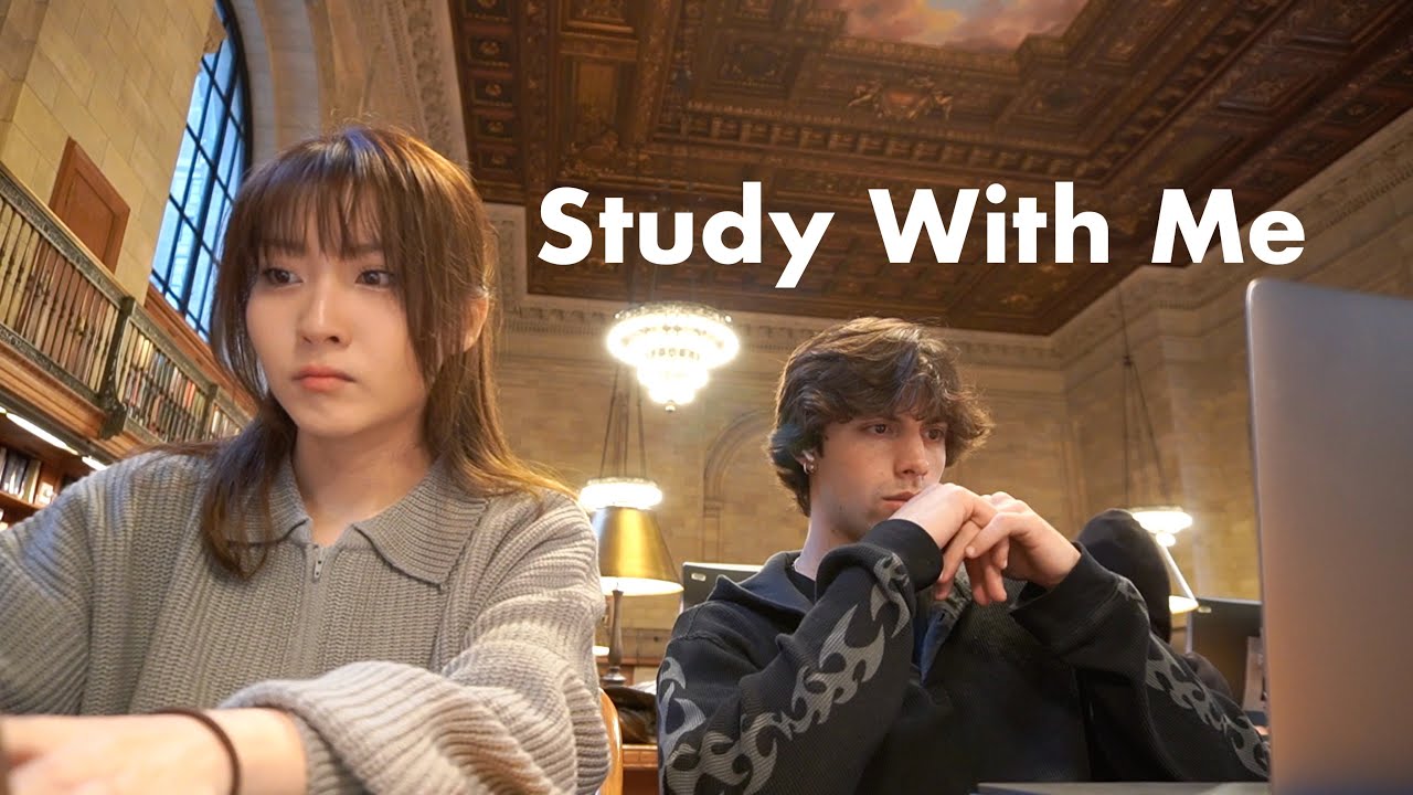 [12.18.2023] study with me and gage at New York Public Library pt. 2 / real-time / no music
