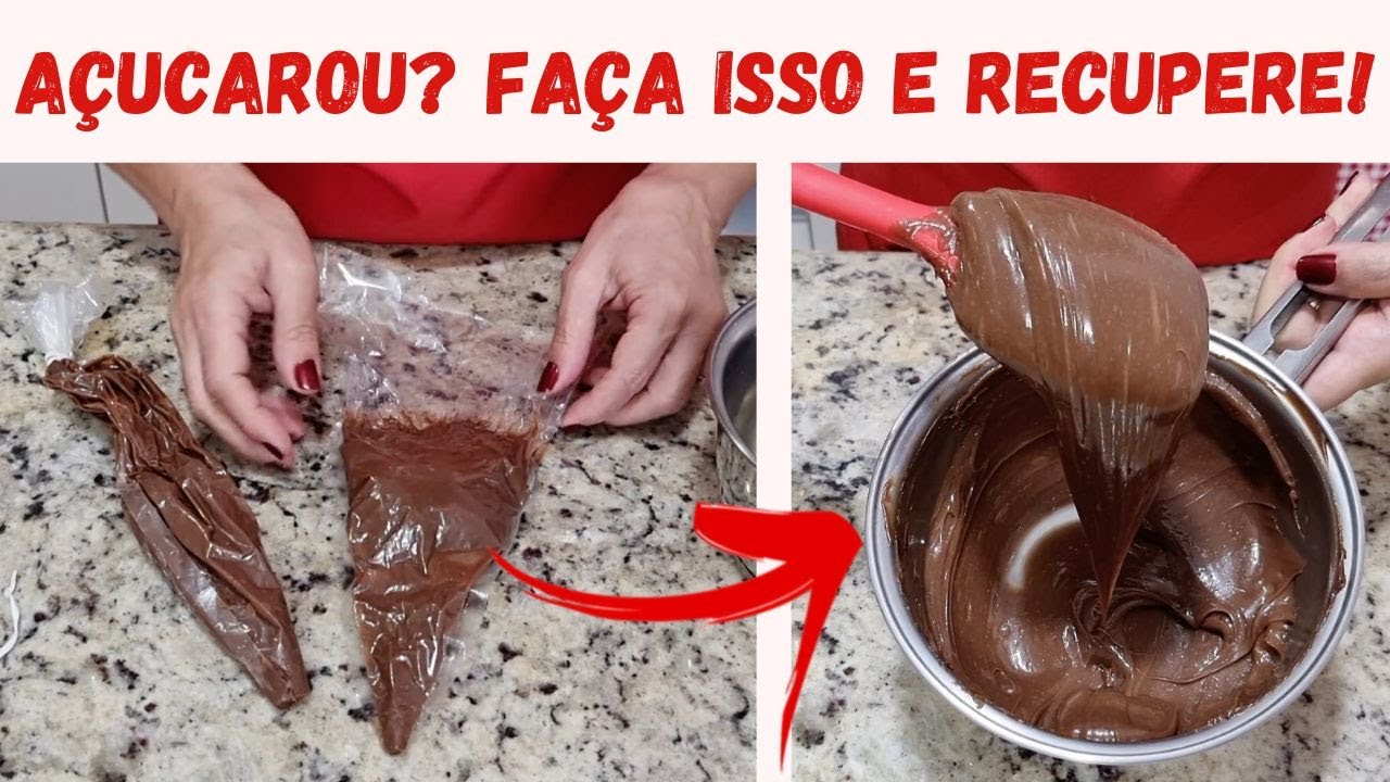 COMO RECUPERAR BRIGADEIRO AÇUCARADO E DEIXAR PERFEITO NOVAMENTE