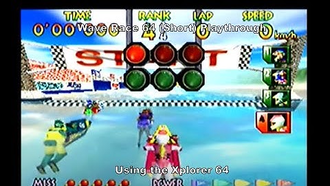 Wave Race 64 Short Playthrough using the Xplorer 64 (Red Label) for N64 :D #Nintendo #N64 #Gaming