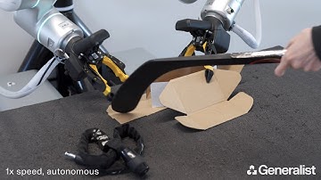 Just a robot trying to pack a box | Generalist