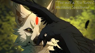 'The Wolf & The Raven' REDRAW |-Wolf Speedpaint-| Medibang Paint Pro [#62]