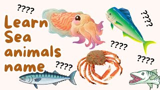 List of 11+ Sea animals name in english| Mahi Mahi, Barracuda, Cuttlefish, Dugong, King crab