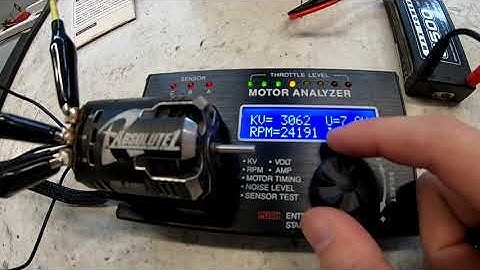 SkyRC Brushless Motor Analyzer Demonstration