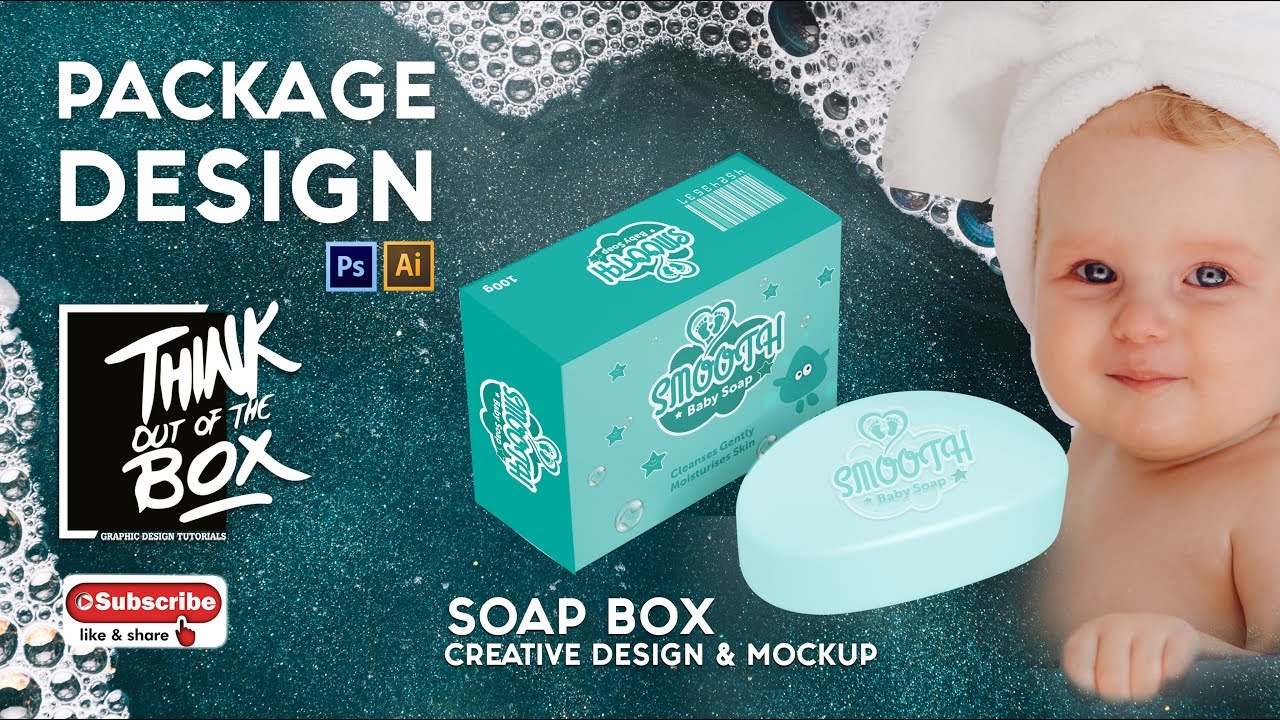 Illustrator tutorial soap box Packaging design Mockup ...