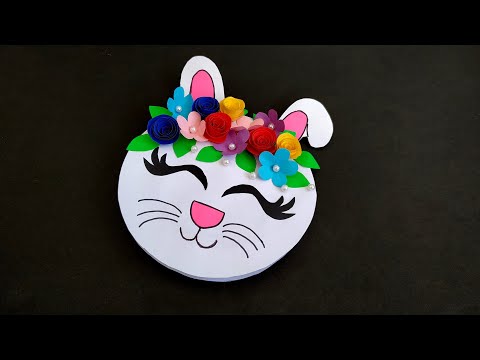Beautiful Birthday Rabbit Greeting Card  | Birthday Card ideas | making | Handmade | Tutorial | DIY