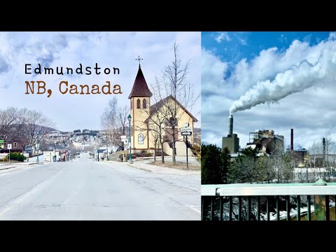 Edmundston NB, Canada || Driving around in Spring time || Miss Suksiri