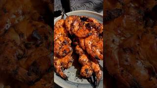 BBQ Shrimp easy recipe | outdoor cooking  #shortsvideo