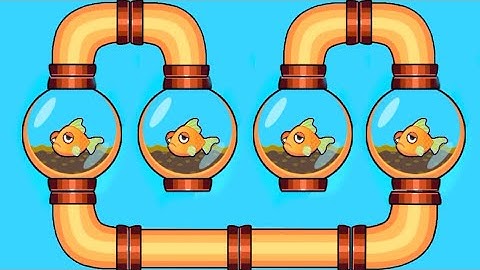 Pull the pin save fish game // save the fish mini game // noob vs pro ios gameplay