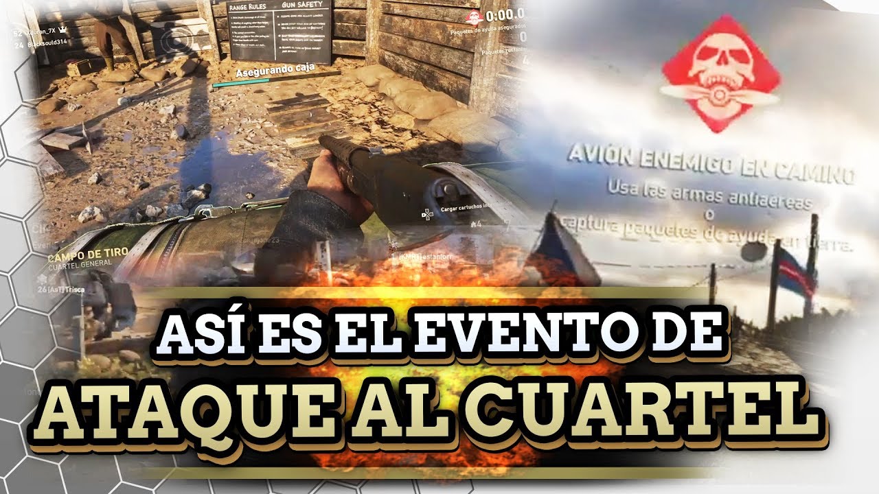 ASÍ es el EVENTO ATAQUE al CUARTEL GENERAL con GAMEPLAY en COD WWII - YouTube