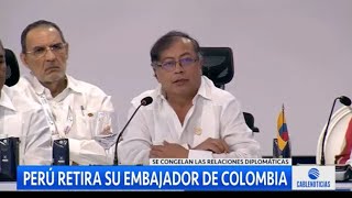 Gobierno de Perú retira a su embajador en Colombia por “injerencias” de Petro