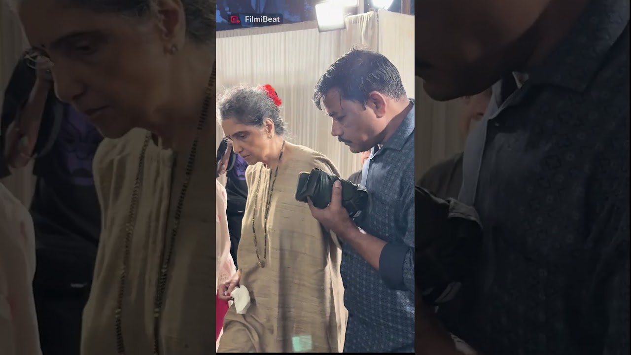 Madhu Shah at Prayer meet of his husband Satish Shah |FilmiBeat