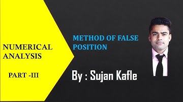 Regular False Method// Sujan Kafle