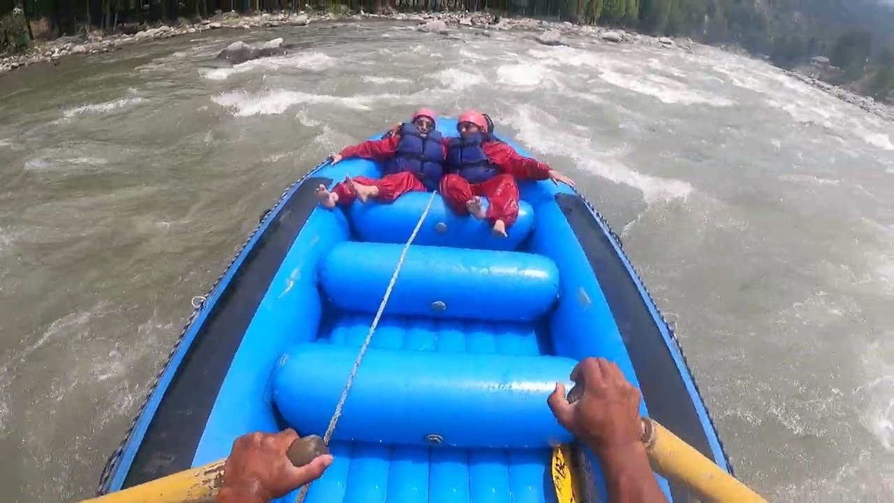 Rafting ride at MANALI