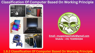 Classification Of Computer Based On Working Principle