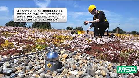 MSA Latchways Constant Force® Post for Rooftop Fall Protecti