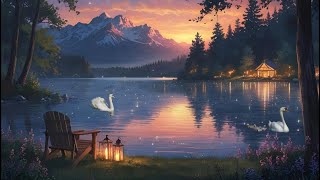 🦢 Swan Lake at Sunset – Tranquil Fantasy Ambience by the Water screenshot 5