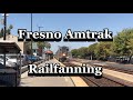 Railfanning at the Fresno Amtrak station ft. Honking in the QZ, BNSF, and Amtrak