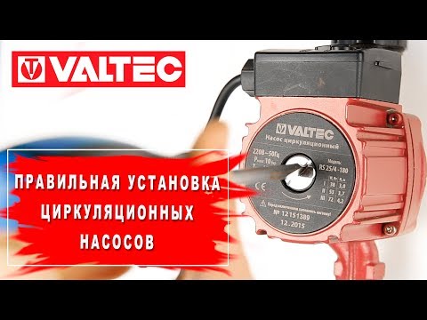 Установка циркуляционного насоса