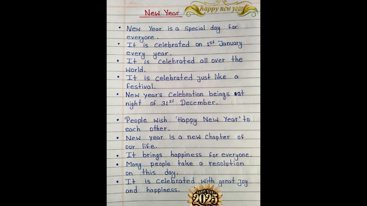 Happy New year speech 