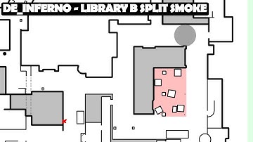 Inferno - Library Smoke - B split - CSGO
