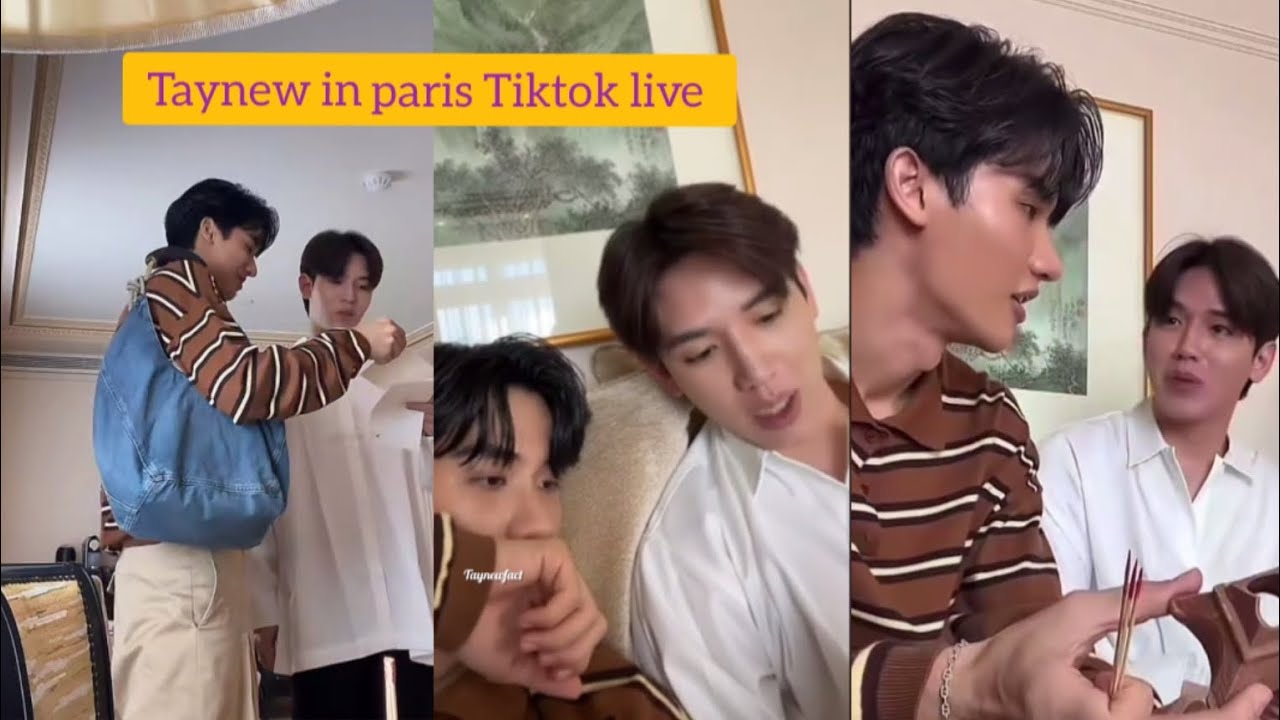 ENG SUB  (21/06/24)  Taynew in paris  Tiktok live  #taynewtiktoklive/taynewfact