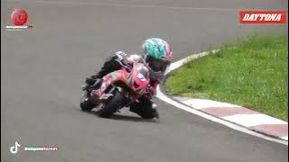 Aksi Pembalap Cilik 4-7 Tahun Balap Motor Mini GP di Sentul