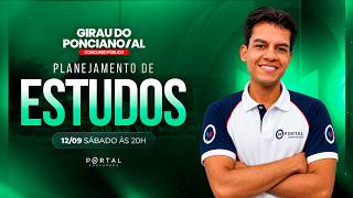 CONCURSO PREF. GIRAU DO PONCIANO/AL: PLANEJAMENTO DE ESTUDOS + LANÇAMENTO DO CURSO