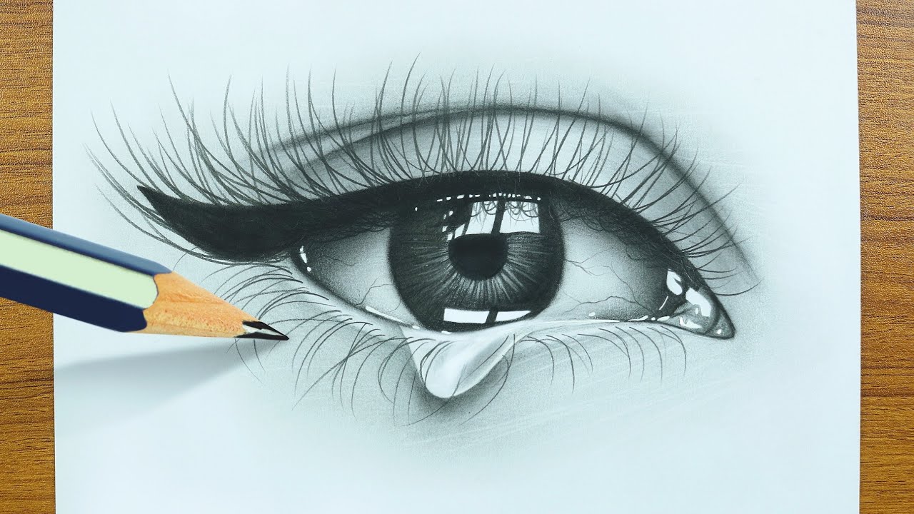 Tears Drawing - How To Draw Tears Step By Step