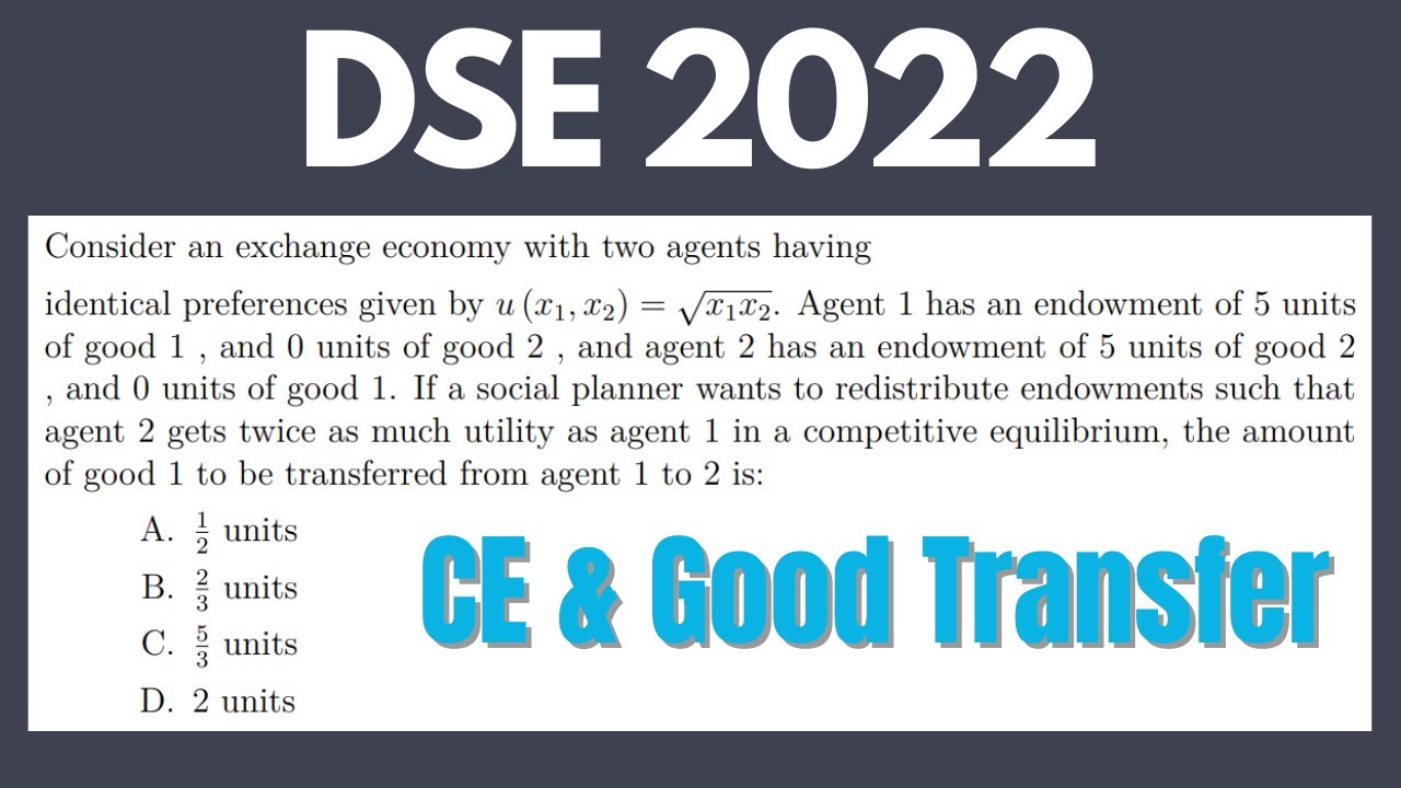 DSE 2022 Competitive Equilibrium