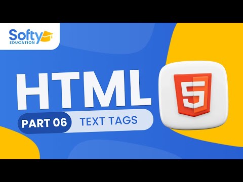 Part 6 : TEXT TAGS  | HTML Crash Course  [Arabic]