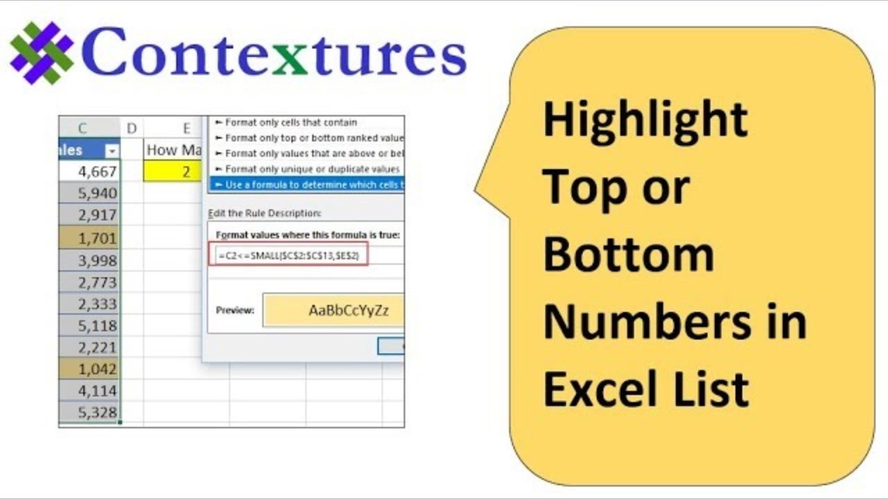 Excel Conditional Formatting Examples