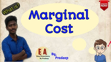 Marginal Cost l Meaning l Explanation l Tamil l By Pradeep Rishikesavan