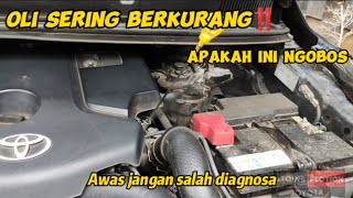 Oli berkurang⁉️Apakah mesin innova reborn 2GD ngobos selang hawa banyak asap