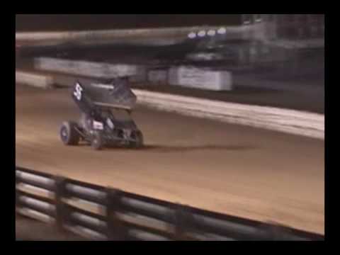 Mike Scandle(56) Joey Borich (7) sprint car hot laps