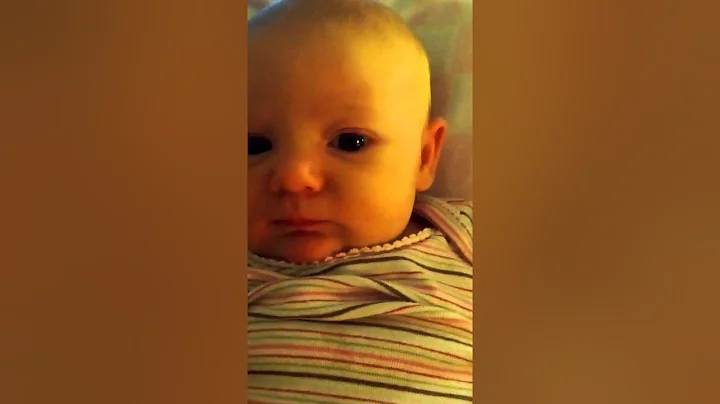 Hannah has hiccups and it is making her mad.