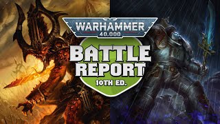 WARHOUND TITAN?! Daemons of Chaos vs Grey Knights Warhammer 40k 10th Edition Battle Report Ep 94