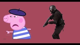 Peppa the pig gets attack by the FBI