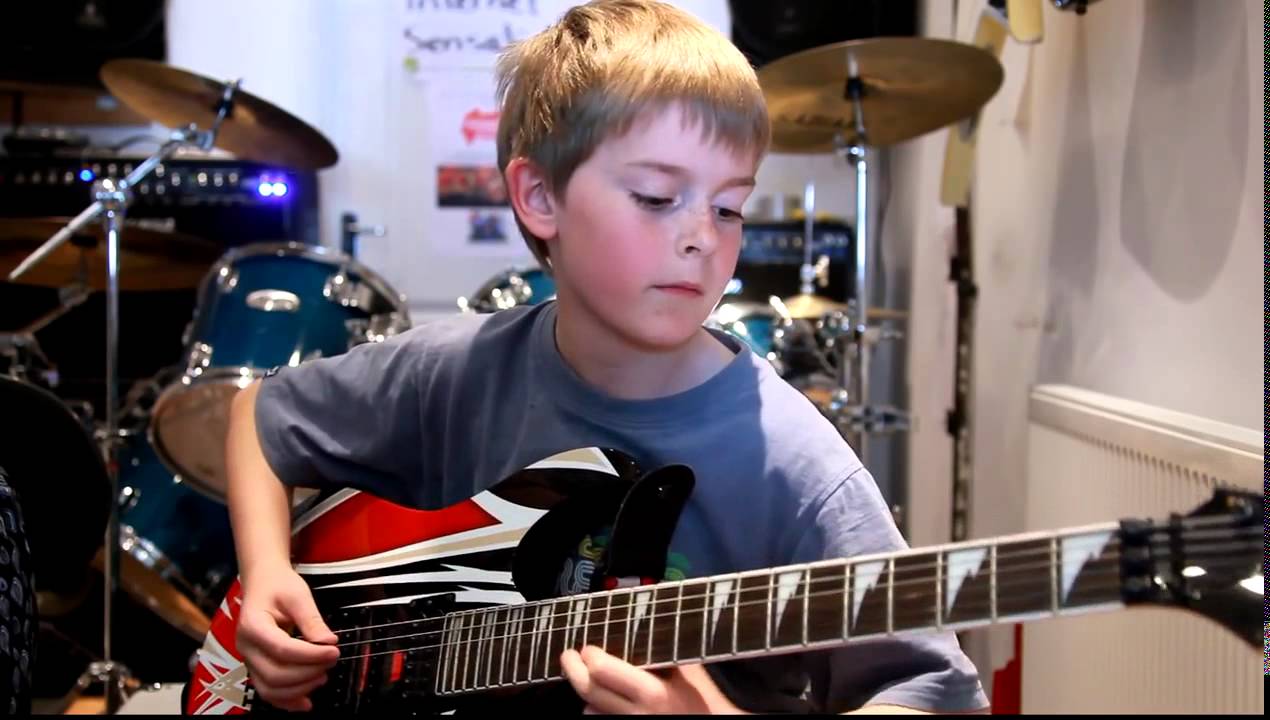  anak  Umur  11 tahun  main gitar Canon Rock YouTube