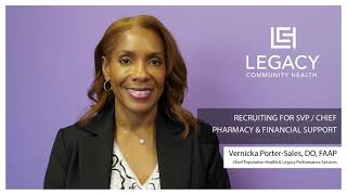 Recruiting for SVP Pharmacy & Financial Support