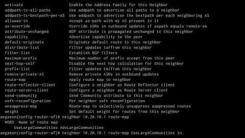FRRouting now Tab-completing names