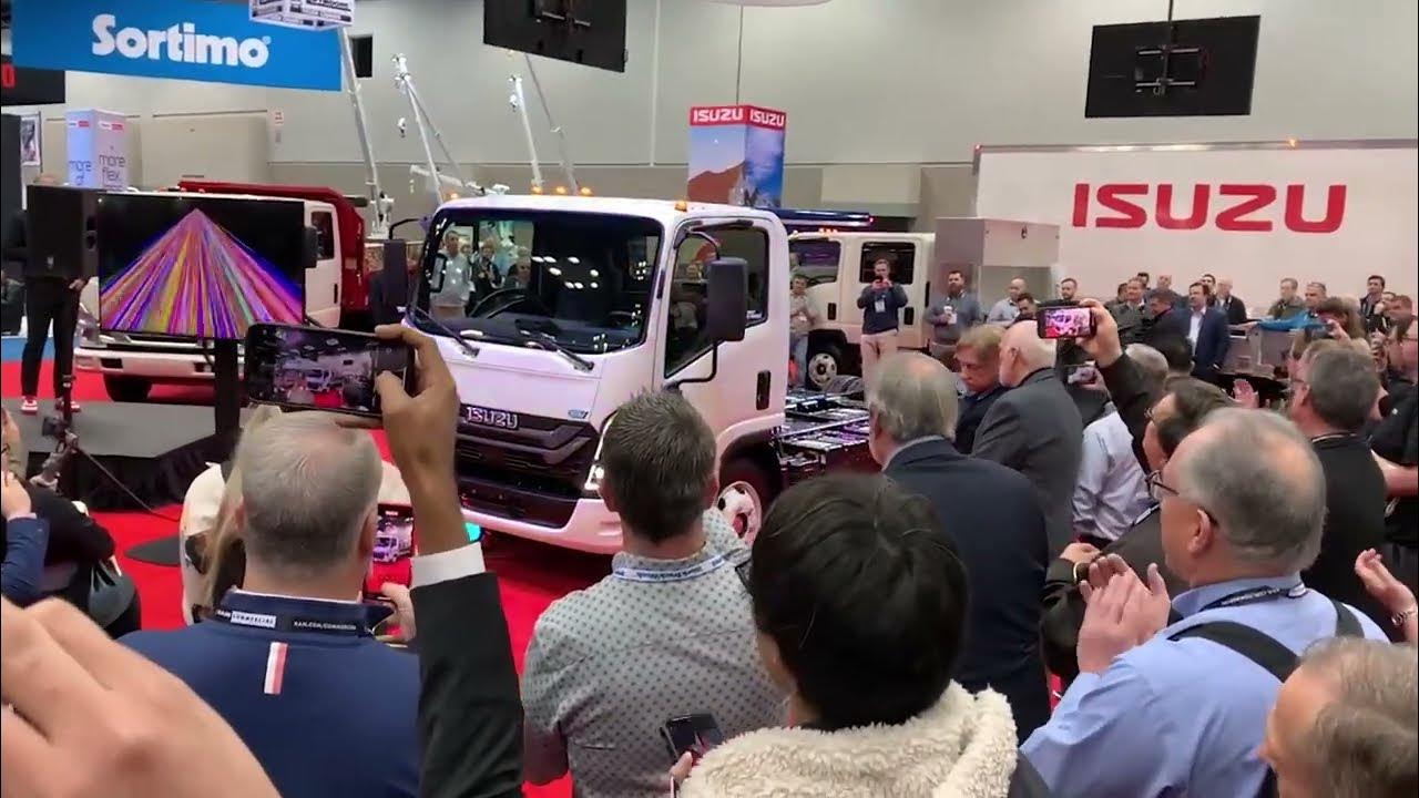 Unveiling of Isuzu NRR Electric Vehicle at the 2024 NTEA Show YouTube