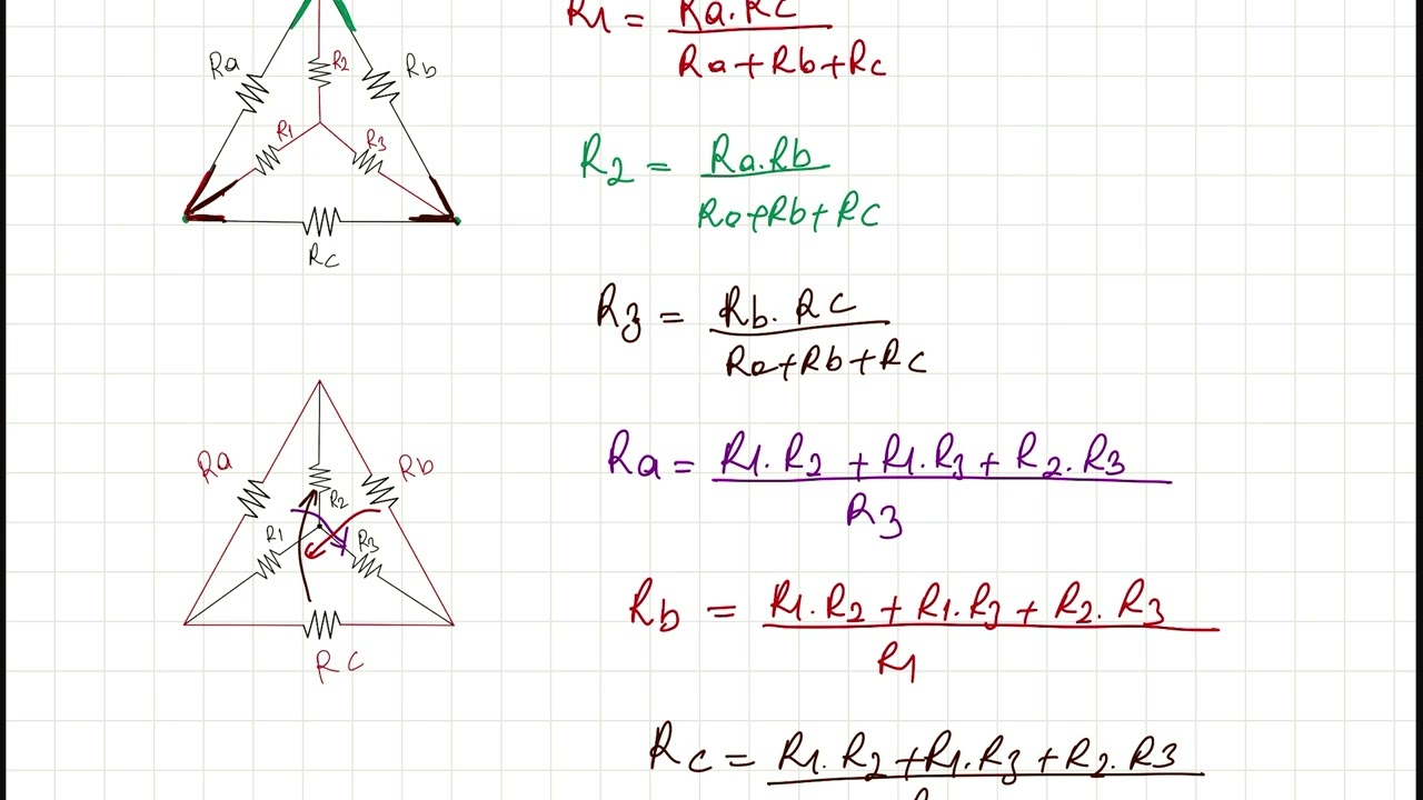 Yıldız Üçgen Dönüşümü - Yıldız Üçgen Bağlantı -Yıldız Üçgen Dönüşümü Örnek Sorular - Yıldız Üçgen