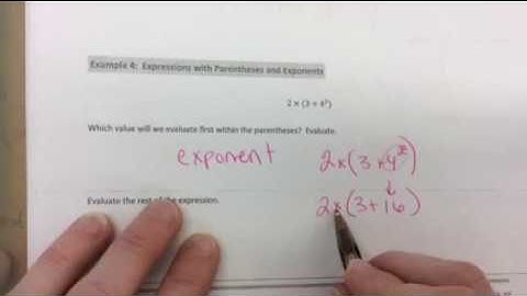 Lesson 6:  Order of Operations:  Example 4
