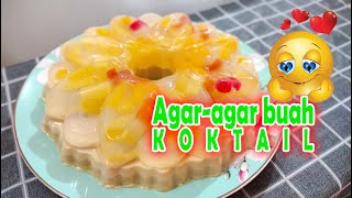 agar agar buah koktail