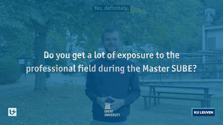 Master of Bioscience Engineering: Sustainable Urban Bioscience Engineering