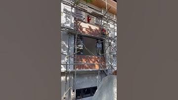 Cladding Installation #shorts #construction #architecture #fyp