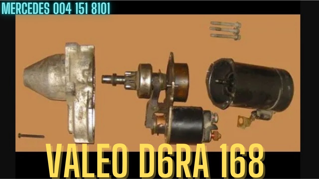 Starter brushes change VALEO D6RA 168 ,MERCEDES 004 151 8101