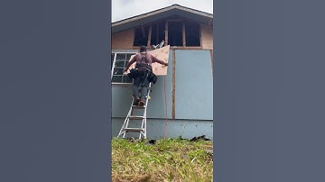 How to cut rake gable end sheathing EFFICIENTLY. #construction #diy #framing #shorts